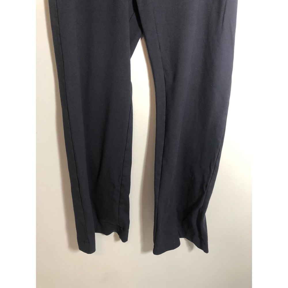 Lands' End Straight Leg Pants Women 12 Navy Blue Stretch Career Trousers - Picture 4 of 11